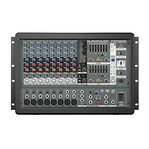 Behringer Europower PMP980S | 900W 10-Channel Powered Mixer Dual Multi FX Processor FBQ Feedback Detection System