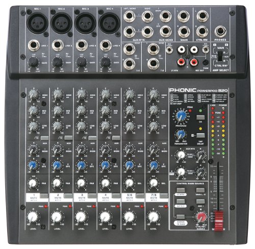 Phonic Powerpod 820 200W 8-Channel Powered Mixer with DFX