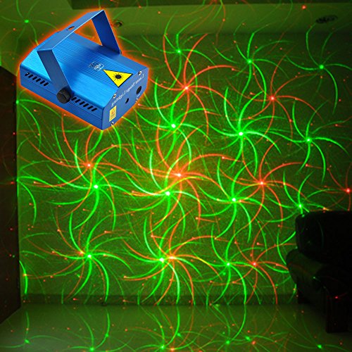 Protable Mini Stage Lighting Projector LED Strobe Flash Light DJ Party Christmas Effect Light