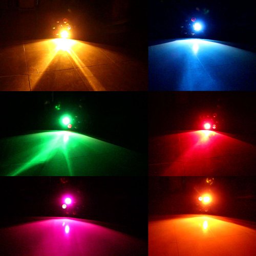 1byone Type QL-0067 6 Linkable Multicolor Lights Pods Disco DJ Party Stage Music Concert Lights Six Colors Lamps Lightsing Flashing Strobe, Apply Lighting For DJ Disco House Party Hotel Stage Office Camping Field Etc, Lighting For Halloween And Christmas