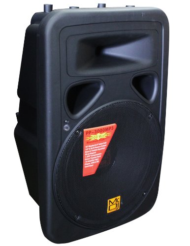 Mr. Dj PP3000MP3 15-Inch 2500-Watt Max Power Speaker with Built-In LCD/MP3/USB/SD Card Slot and Wireless Remote Control