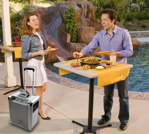 PYLE-PRO PCMX265W Battery Powered Portable PA System with USB/SD, DJ Controls, And Aux Inputs