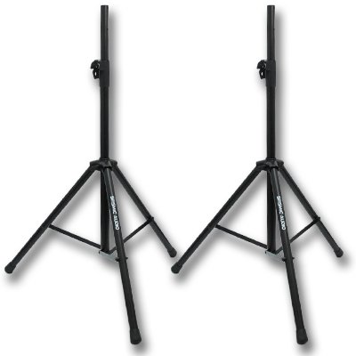 Seismic Audio - Landslide8-PKG22 - 15" Molded PA Speaker Package with Mixer, Mics, and Stands