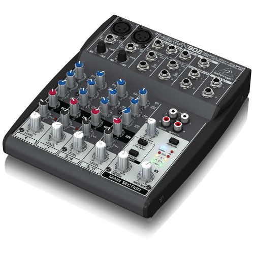 Behringer Xenyx 802 Premium 8-Input 2-Bus Mixer with Xenyx Mic Preamps and British EQs