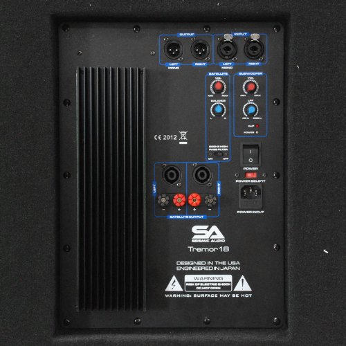 Seismic Audio Tremor_18-PW - Powered PA 18-Inch Subwoofer Speaker Cabinet