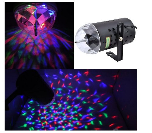 disco Dj Stage Lighting Rotating Strobe LED RGB Crystal Rainbow Color Effect Light KTV Xmas Party Wedding Show Club Pub