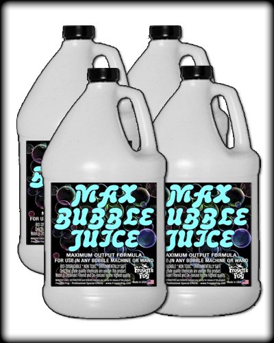 4 Gal - MAX Bubble Juice Fluid - 10x the Bubbles from Standard Machines