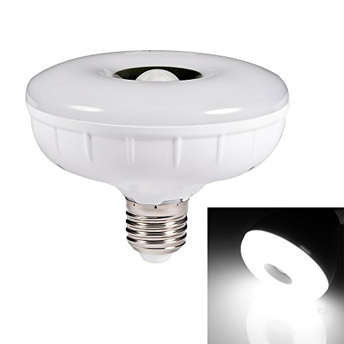 Mudder® E27 7W PIR Infrared Motion Detection Sensor & Light Sensor LED High Performance Energy Saving White Light Bulb