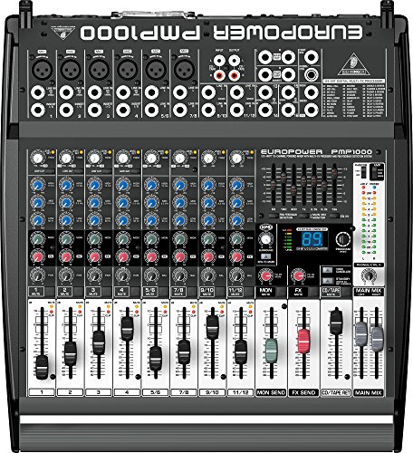 Behringer EUROPOWER PMP1000 500-Watt 12-Channel Powered Mixer