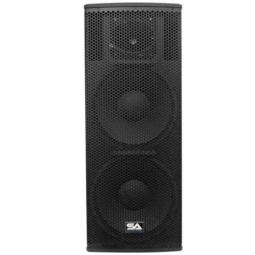 Seismic Audio - Magma-215-Pair - Pair of Premium Dual 15" Full Range / Bi-Amp 2-Way Loudspeaker Cabinets - 1000 Watts RMS Each - PA/DJ Band Live Sound