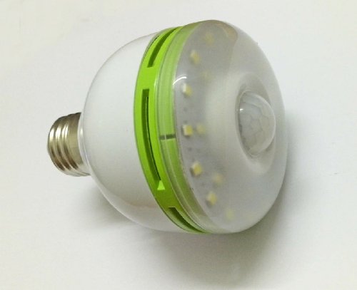 hkbayi New Hot Super White 6W E27 2835 led 24leds PIR Infrared Detector Human Sensor LED Light Lamp Bulb
