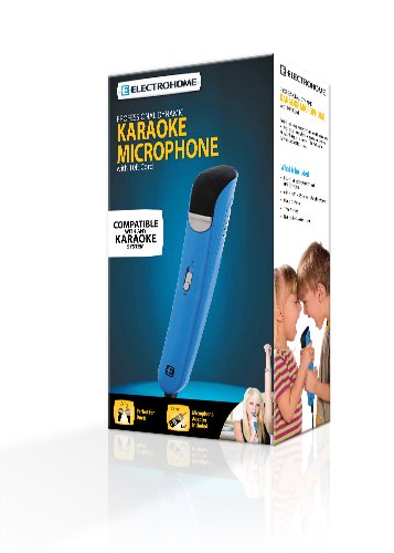 Electrohome EAKARM10 Professional Dynamic Karaoke Microphone with ¼" (6.33mm) Input and 10ft Cord