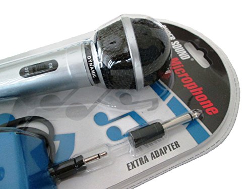 Dynamic MIC Microphone w/Extra Adapter Karaoke Systems & Computers 3.5mm & 6.3mm