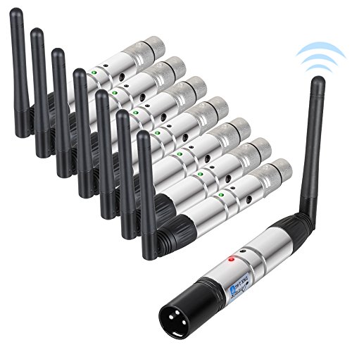 Donner® 8pcs DMX512 DMX Dfi DJ 2.4G Wireless 7 Receiver & 1 Transmitter Lighting Control