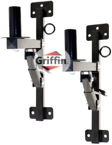2 Pro-Audio Wall Mount Bracket Speaker Holders Stands PA DJ Mountable Brackets Griffin