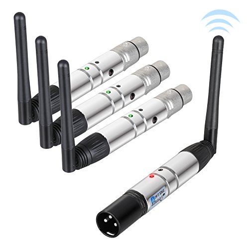 Donner® 4pcs DMX512 DMX Dfi DJ 2.4G Wireless 3 Receiver & 1 Transmitter Lighting Control