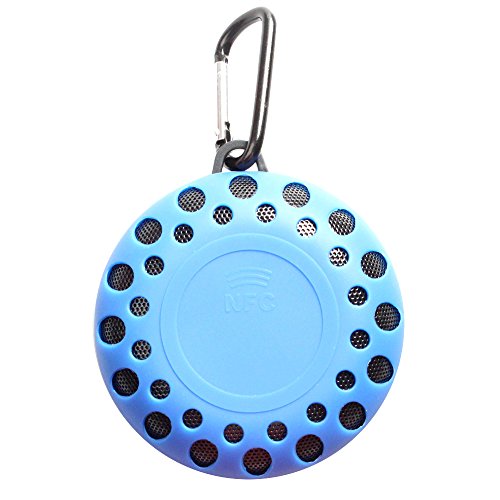 Boriyuan New Ultra-Portable Honeycomb Pattern Outdoor Sports Speaker Waterproof Bluetooth Wireless Stereo with NFC HiFi Speaker Shower Pool Car Hands-free Mic for Apple iPhone 3 3G 3S 4 4S 5 5C 5S / 4.7'' iphone 6 / 5.5'' iPhone 6 Plus, iPad 2 3 4 5 Air Mini, Samsung Galaxy S5 I9600/ S4 I9500/ S4 Mini/ Note 2 N7100/ Note 3 N9000/ Note 4/ Mega 6.3 I9200, LG G2/ G3/ G Flex/ G Pro 2, Sony Xperia Z L36h/ Z1S/ Z2, Motorola Moto G/ X, Blackberry Z10/ Z30, HTC One M7/ Max/ M8, Nokia Lumia 920 520 1020 1520, Google Nexus and All Bluetooth-enabled Mobile Phones, Mp3 MP4 Players, Tablets, PC and Laptops etc - Blue
