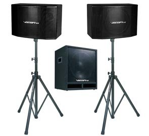 VocoPro SSP600 600W 15-Inch Vocal Speaker with 15-Inch Subwoofer
