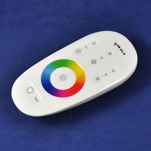 hkbayi New AC 86-264V E27 Lamp base 6W 2.4G Group Division Touch Screen Remote Control Color Changing Wifi LED RGB Bulb with controller