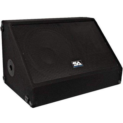 Seismic Audio - Pair of 12" 500 Watts Floor Monitors Studio, Stage, or Floor use - PA/DJ Speakers