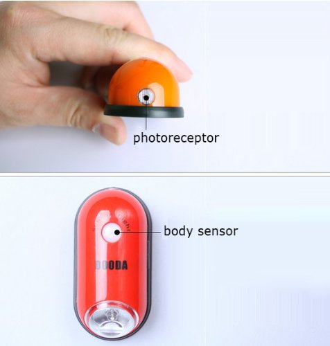 hkbayi New Novelty Human Body Sensor Light Infrared Sensor Led Lamp Intellective Control Mini Night Lamp 7 color