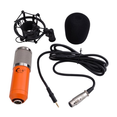 NEEWER® Orange Broadcasting And Recording Microphone BM-800 Suit