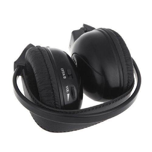 Andoer Infrared Stereo Double-channel Wireless Headphone Headset IR Car Headrest DVD Player