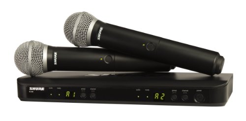 Shure BLX288/PG58 Wireless Vocal Combo with PG58 Handheld Microphones, J10