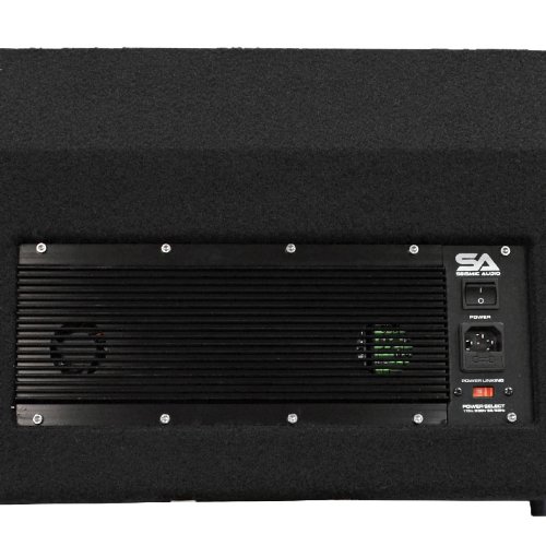 Seismic Audio - FL-10MP-PW-Pair - Pair of Premium Powered 2-Way 10" Floor / Stage Monitors with Titanium Horns