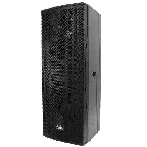 Seismic Audio - Magma-215-Pair - Pair of Premium Dual 15" Full Range / Bi-Amp 2-Way Loudspeaker Cabinets - 1000 Watts RMS Each - PA/DJ Band Live Sound