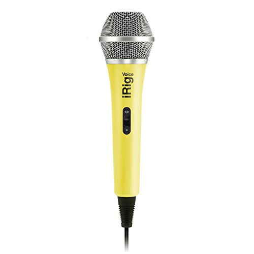 IK Multimedia iRig Voice (yellow) karaoke microphone for smartphones and tablets