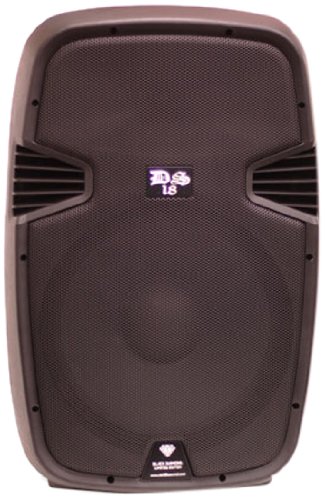 DS18 DS-PA15EQBT 15-Inch 2,000 Watts 2-Way Powered/Active Speaker Box with BT/FM/USB/SD/EQ and Guitar Inputs