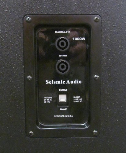 Seismic Audio - Magma-215-Pair - Pair of Premium Dual 15" Full Range / Bi-Amp 2-Way Loudspeaker Cabinets - 1000 Watts RMS Each - PA/DJ Band Live Sound