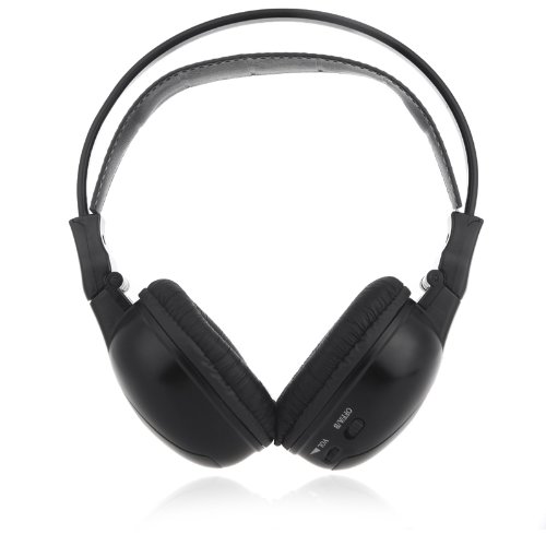 Andoer Infrared Stereo Double-channel Wireless Headphone Headset IR Car Headrest DVD Player
