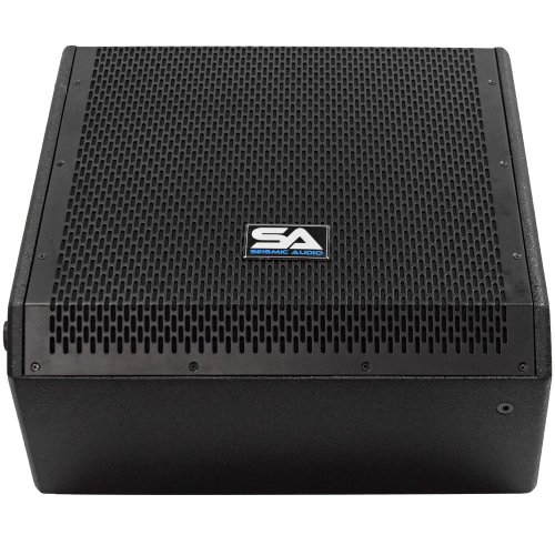 Seismic Audio - SAX-12M - Compact 12 Inch 2-Way Coaxial Floor / Stage Monitor with Titanium Horn - 250 Watts RMS - PA/DJ Stage, Studio, Live Sound 12 Inch Monitor