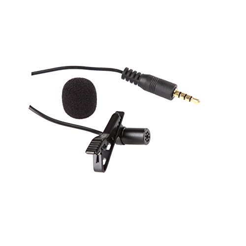 Movo PM10 Deluxe Lavalier Lapel Clip-on Omnidirectional Condenser Microphone for Apple iPhone, iPad, iPod Touch, Android & Windows Smartphones