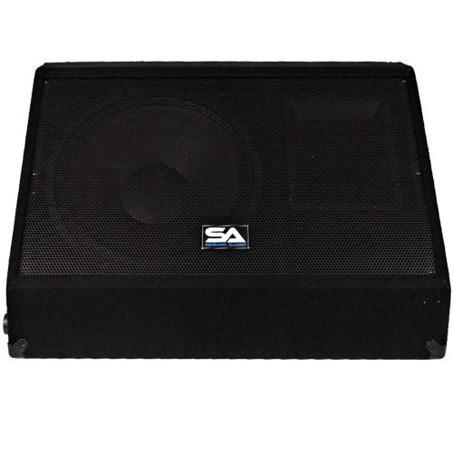 Seismic Audio - Pair of 12" 500 Watts Floor Monitors Studio, Stage, or Floor use - PA/DJ Speakers