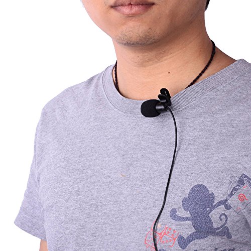 Neewer 3.5mm Hands Free Computer Clip on Mini Lapel Microphone (3X Lapel Microphone)