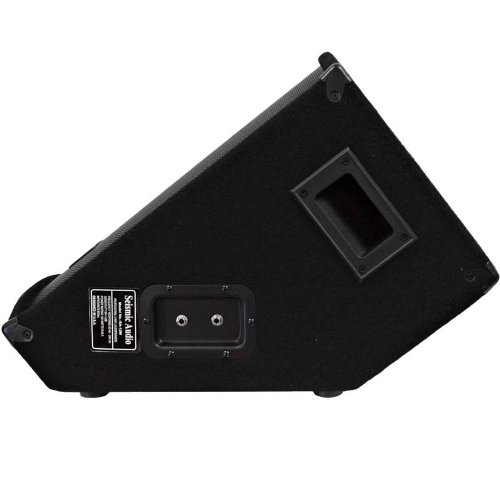 Seismic Audio - Pair of 12" Floor Wedge Style Monitors - Studio, Stage, or Floor use - PA/DJ Speakers