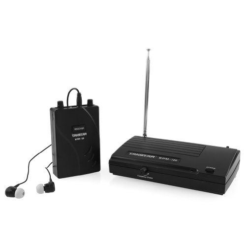 ZGY Professional In Ear Stage Audio Wireless Monitor System Receiver Transmitter Receiver Earphone 45db SNR Sensitivity with LED Indicator for Public On-stage Monitoring