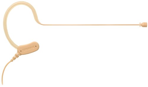 Shure MX153T/O-TQG Omnidirectional Earset Headworn Microphone, Tan