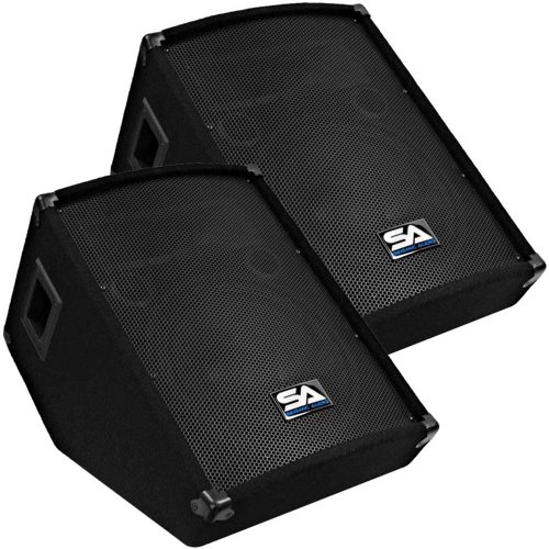 Seismic Audio - SA-12MT (Pair) - Pro Audio PA/DJ 12" Monitors - 400 Watts