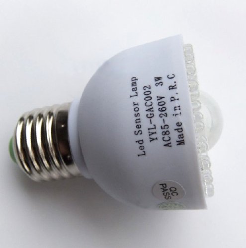 hkbayi New E27 54LEDs PIR Infrared Sensor Motion Detector Sensitive LED Light Bulb Lamp 85V~265V