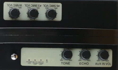 HISONIC HS120B Portable PA System with Wireless Microphones Black