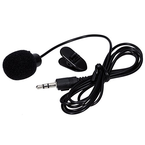 Neewer 2X 3.5mm Hands Free Computer Clip on Mini Lapel Microphone (2X Lapel Microphone)