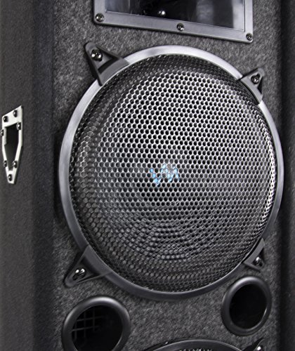 Two VM Audio VAS4210P 2200 Watt 4-Way Dual 10" DJ Loud Speakers System (Pair)