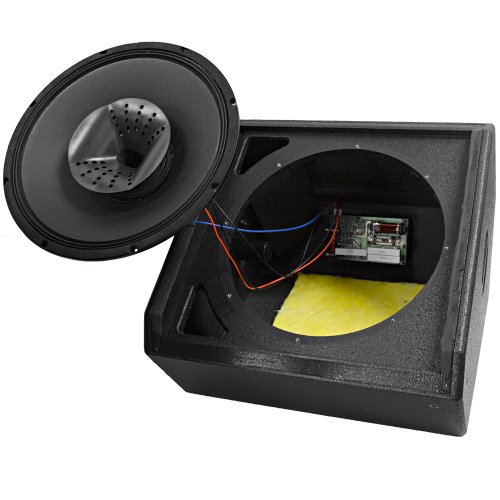 Seismic Audio - SAX-12M - Compact 12 Inch 2-Way Coaxial Floor / Stage Monitor with Titanium Horn - 250 Watts RMS - PA/DJ Stage, Studio, Live Sound 12 Inch Monitor