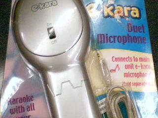 2001 Hasbro Takara Xavix E*Kara Ekara E-Kara Duet Microphone (Connects to Main Unit E-Kara Microphone)
