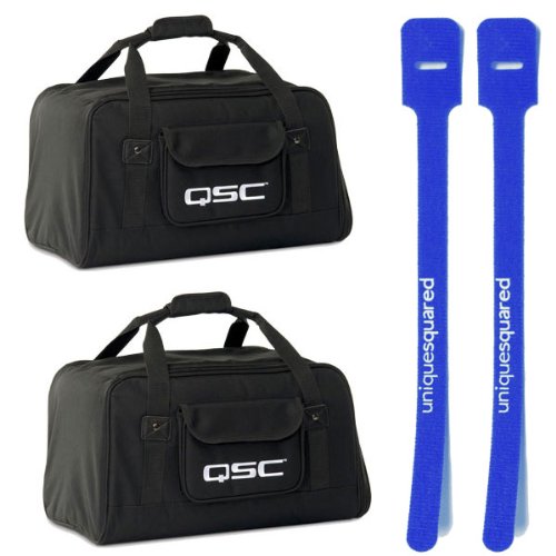 QSC K10 Carry Bag Pair - Tote for K-10 Active Speaker w/ Cable Ties