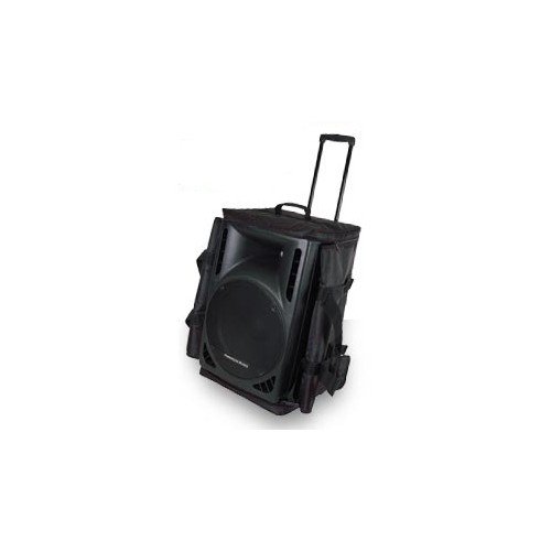 Arriba Cases As-175 Padded Rolling Pro Speaker Transport Bag Dimensions 17.5X15X27.5 Inches